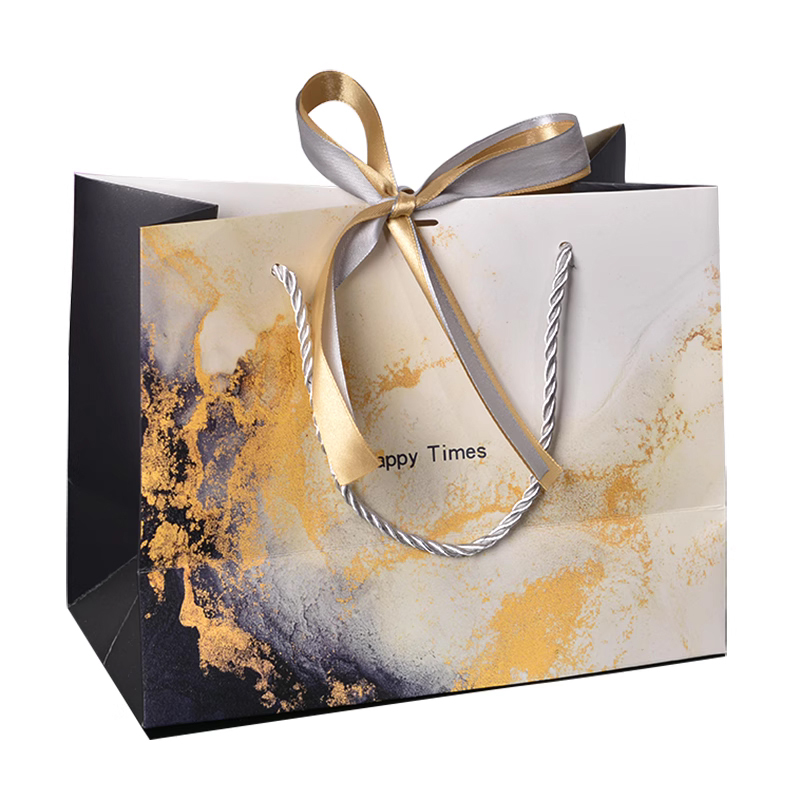 Luxury Paper Bag with Silk Ribbon