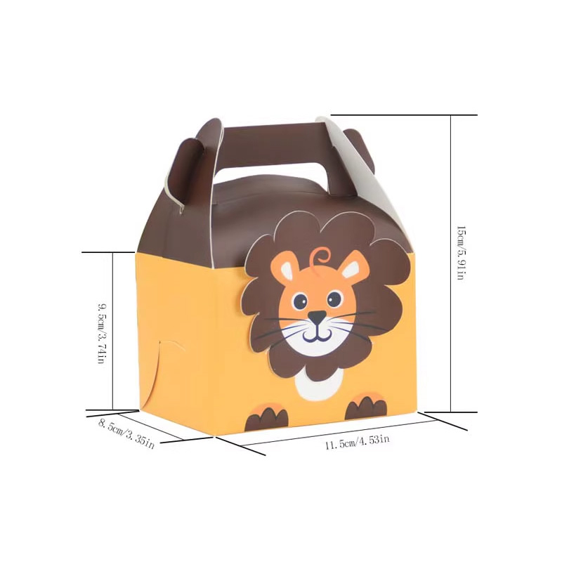 Animal Cartoon Pattern Cake Box